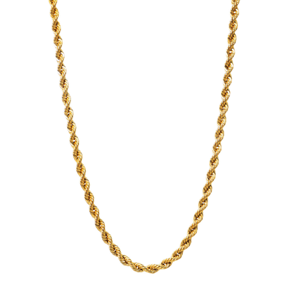 Cadena torzal oro 10k 3 mm 55 cm