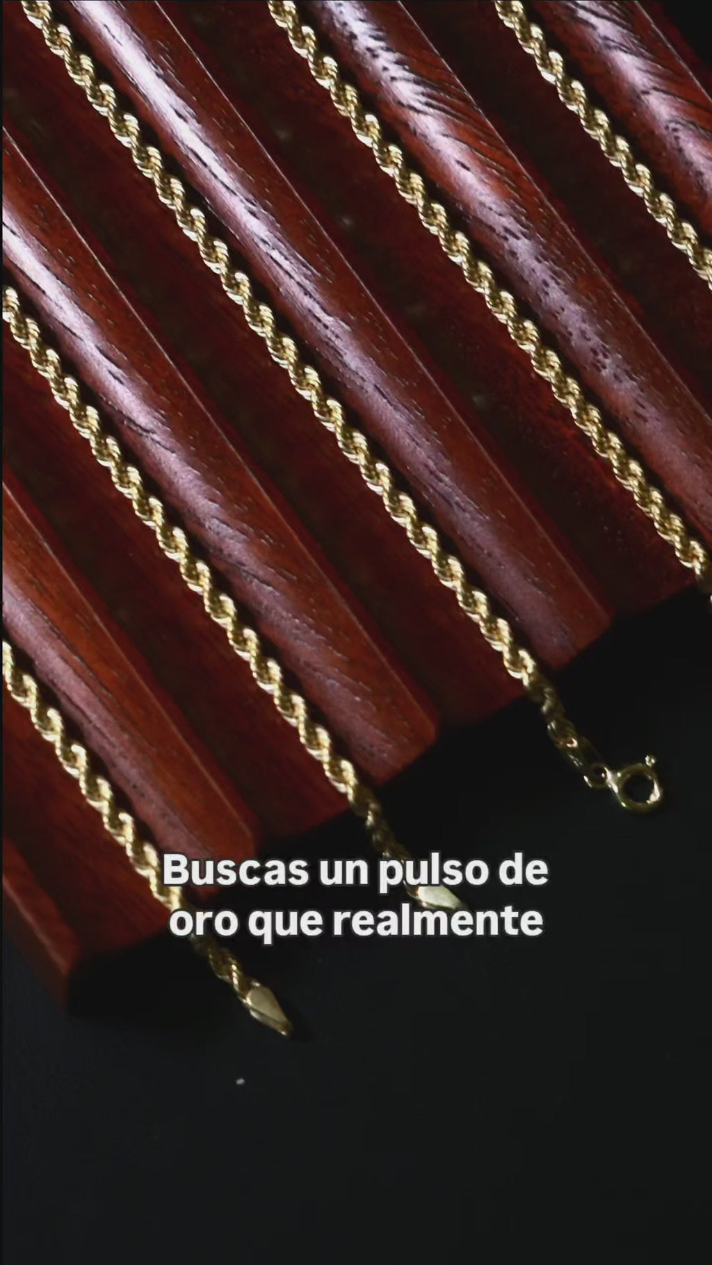 Pulsera oro 10k torzal 3 mm