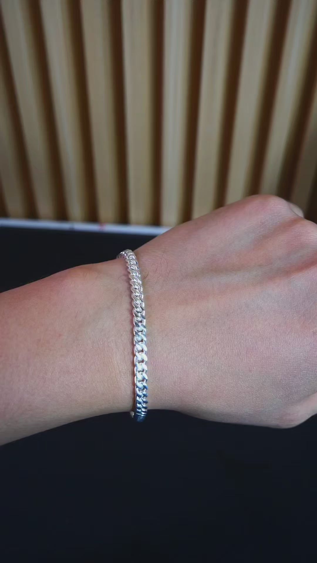 Pulsera plata 925 barbada
