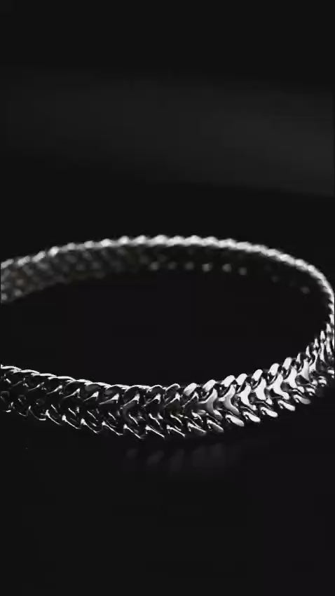 Pulsera plata 925 cubana